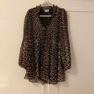 GANNI LEOPARD DRESS
